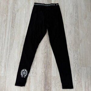 Black Chrome Heart Leggings Brand New with Chrome heart logo